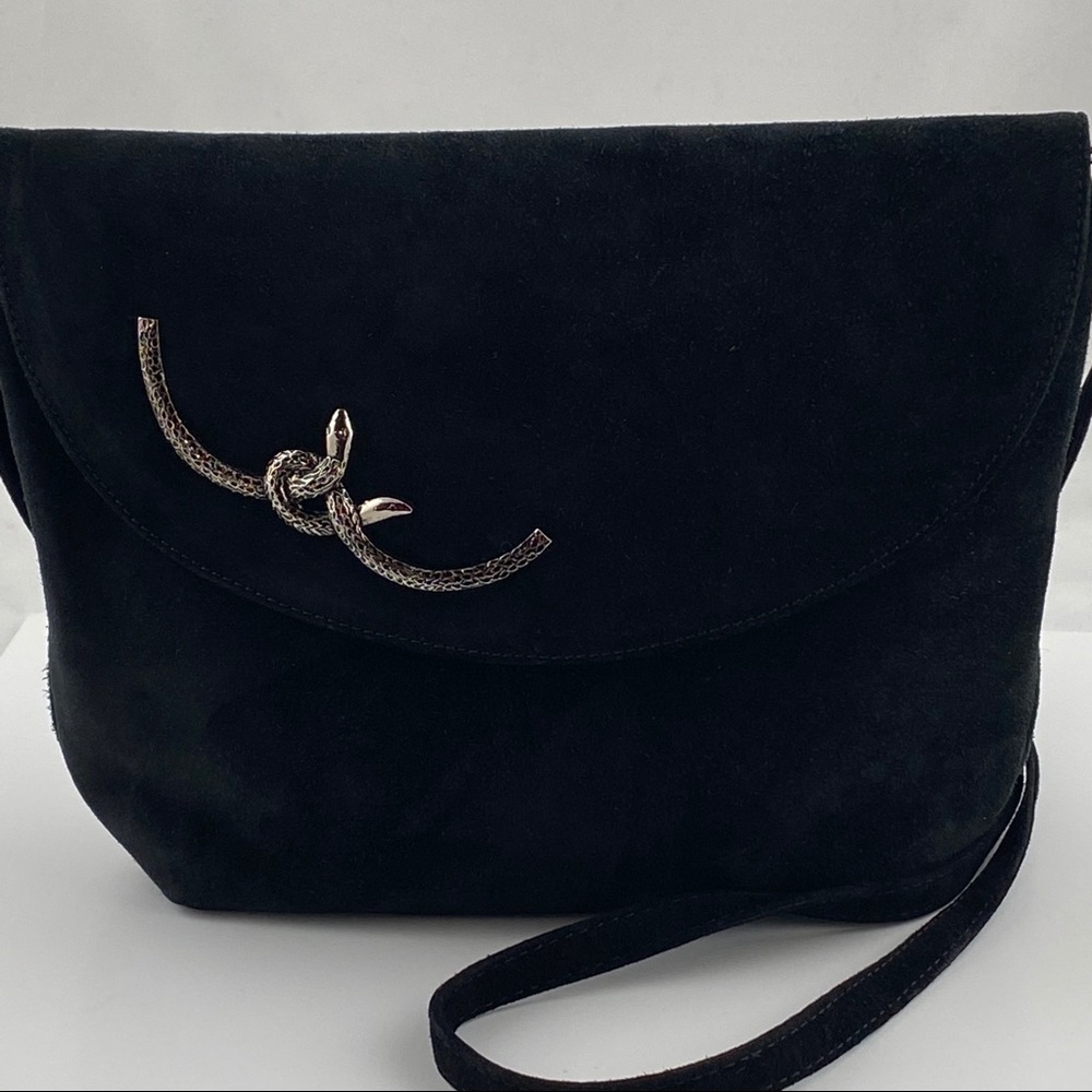 SOLD Vintage Sergio Rossi Black Suede Body…